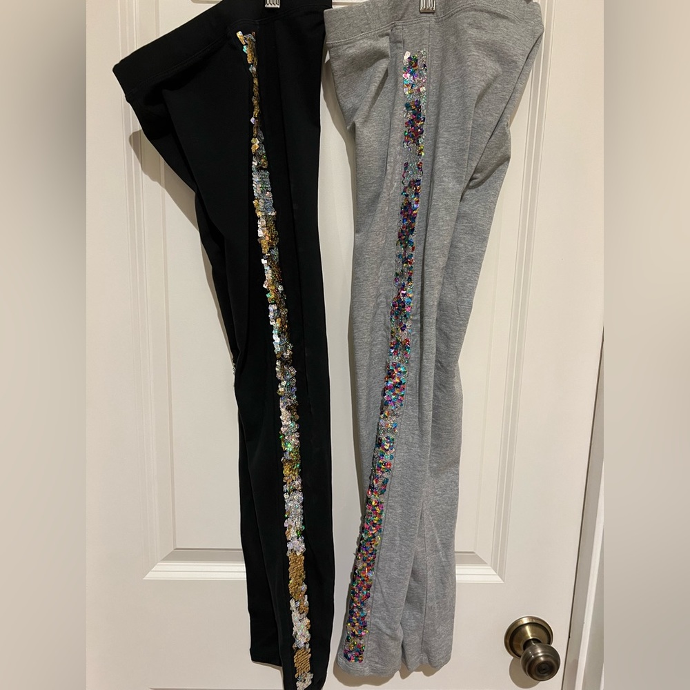 CREWCUTS leggings with side sequins